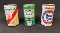 3 Vintage Beer Cans