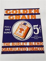 1930's NOS Golden Grain Tobacco Advertising