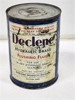 Early NOS Declene Brake Flushing Fluid Can