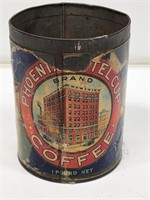 Early Phoenix Hotel Cup Coffee Tin