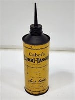 Cabot's Lubri-Tasgon Cone Top Advertising Can