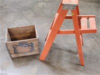 Old Wooden Step Ladder & Canada Dry Crate