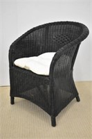 WICKER CHAIR WITH CUSHION