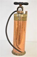 COPPER & BRASS FIRE EXTINGUISHER BY PYRENE