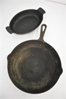 2 CAST IRON PANS - WAGNER