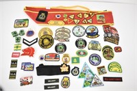 40 ASSORTED PATCHES & BADGES
