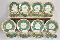 24 PIECES OF 19TH CENTURY HAND PAINTED CHINA
