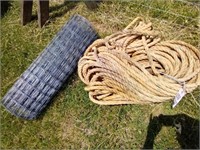 Roll of 3' Chicken Wire; 1" Rope