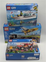 (S) Lego City Sets Inc. Airshow Jet TransPorter,