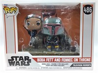 (S) Star Wars Boba Fett and Fennec On Throne