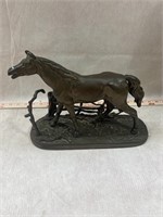 Heavy Brass Horse Figurine
