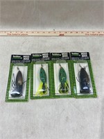 (4) Vintage Heddon Fishing  Lures, NIB