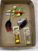 (2) Vintage Heddon Fishing, Nib,