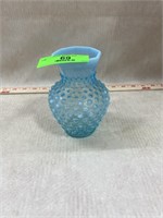 Fenton Blue Hobnail Vase