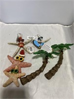 5pc ocean themed ornaments