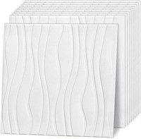 WASAIT 3D Wall Panels Peel and Stick Wave Large