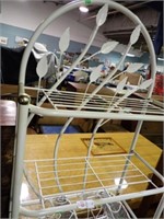 69" WHITE PAINTED METAL BAKER'S RACK