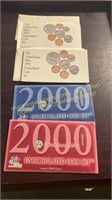 (2) 2000 US Mint Unc Coin Sets, (2) 1992 US Mint