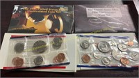 (2) 1992, 1995 & 1996 US Mint Unc Coin Sets