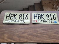 1973 Utah plates.