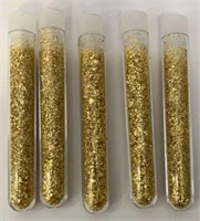 5 Gold Foil Vials