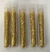 5 Gold Foil Vials