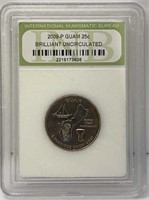 2009-P Guam 25Cent Brilliant Uncirculated Coin