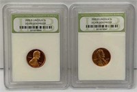 Set Of Two 2000–S Lincoln 1Cent Coins