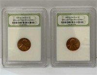 1981-D Lincoln 1Cent Brilliant Uncirculated Coins