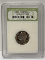 2000-S Jefferson 5Cent Dcam Gem Proof Coin