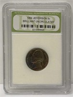 1964 Jefferson 5Cent Brilliant Uncirculated Coin