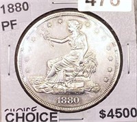 1880 Silver Trade Dollar CHOICE PROOF