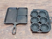 Griswold Skillet & muffin cast iron