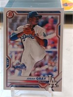 Josiah Gray 2021 Bowman Prospects