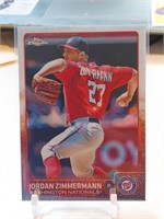 Jordan Zimmerman 2015 Topps Chrome Refractor