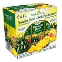 Fresh'n Pure Pineapple Burst Juice Blend, 4-Pc, 1L