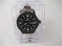 Smith & Wesson Military Leather Watch Men, S/P
