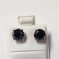 $2385 14K  Black Diamond(3.06ct) Earrings