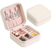 Set 3 Small Faux Leather Travel Jewelry Box