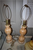 PAIR OF SIGNED ALLADIN LAMPS