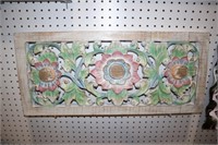 WOOD CARVED BOHEMIAN WALL HANGING