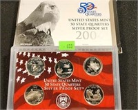 2004-S SILVER 50 STATE QUARTER PROOF SET