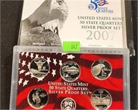2007-S SILVER 50 STATE QUARTER PROOF SET