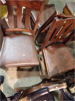 THREE MISSION STYLE CHAIRS MARKED KNAUS