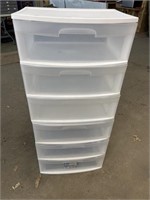 Sterling Plastic 6-Drawer Storage