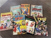 7 Comic Books, Dennis the Menace, Blondie, Bugs