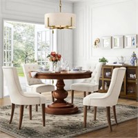 Bakerford Biscuit Beige Upholstered Dining Chairs