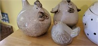 Cute Pottery Hen & Rooster.