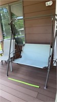 Porch Swing - Canopy & Cushion in Garage