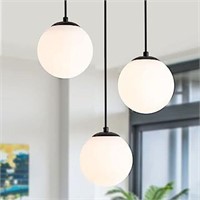 Globe Pendant Light for kitchen Island 3 light 6in